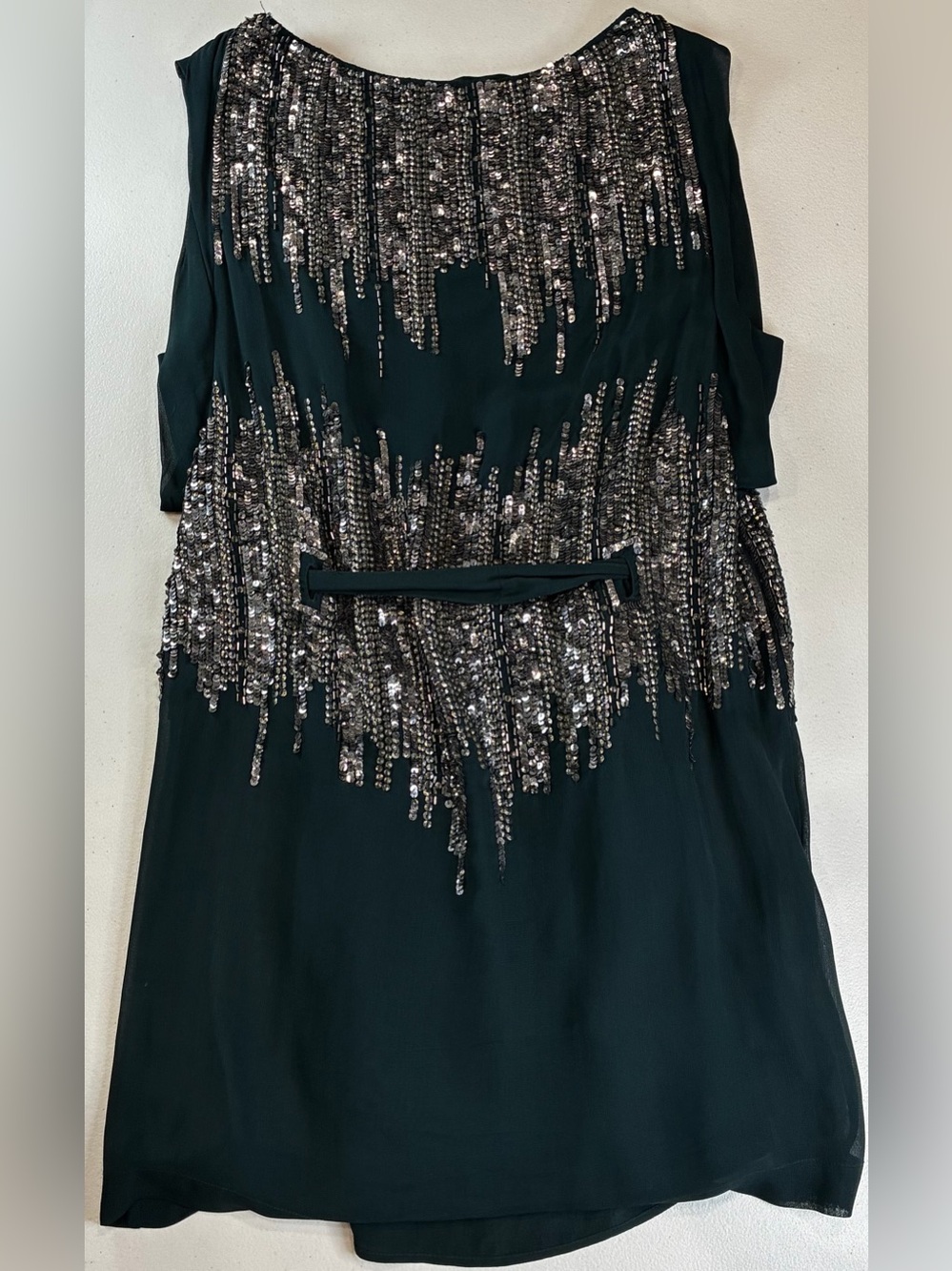 Women’s French Connection Green Sequin Dress - size 8 - Picture 12 of 16